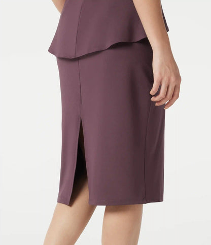 Round Neck Sleeveless Midi Work Dress