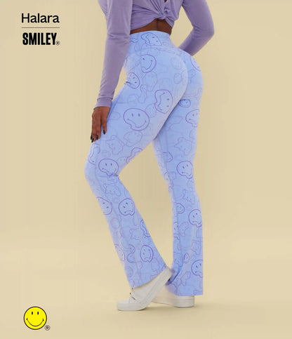 Halara X Smiley® Halara UltraSculpt™ High Waisted Scrunch Butt Lifting Tummy Control Bootcut Training Leggings with Pockets