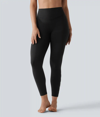 Halara UltraSculpt™ High Waisted Tummy Control Contrast Mesh Yoga 7/8 Leggings with Pocket