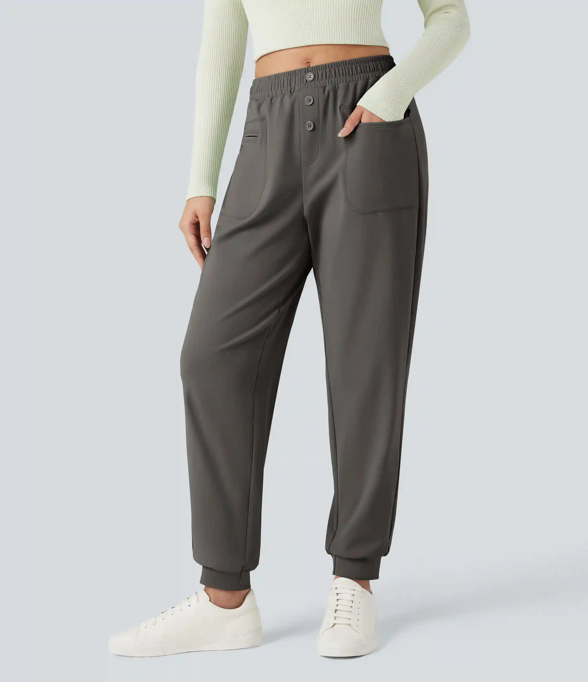 DayStretch Mid Rise Casual Joggers with Pockets