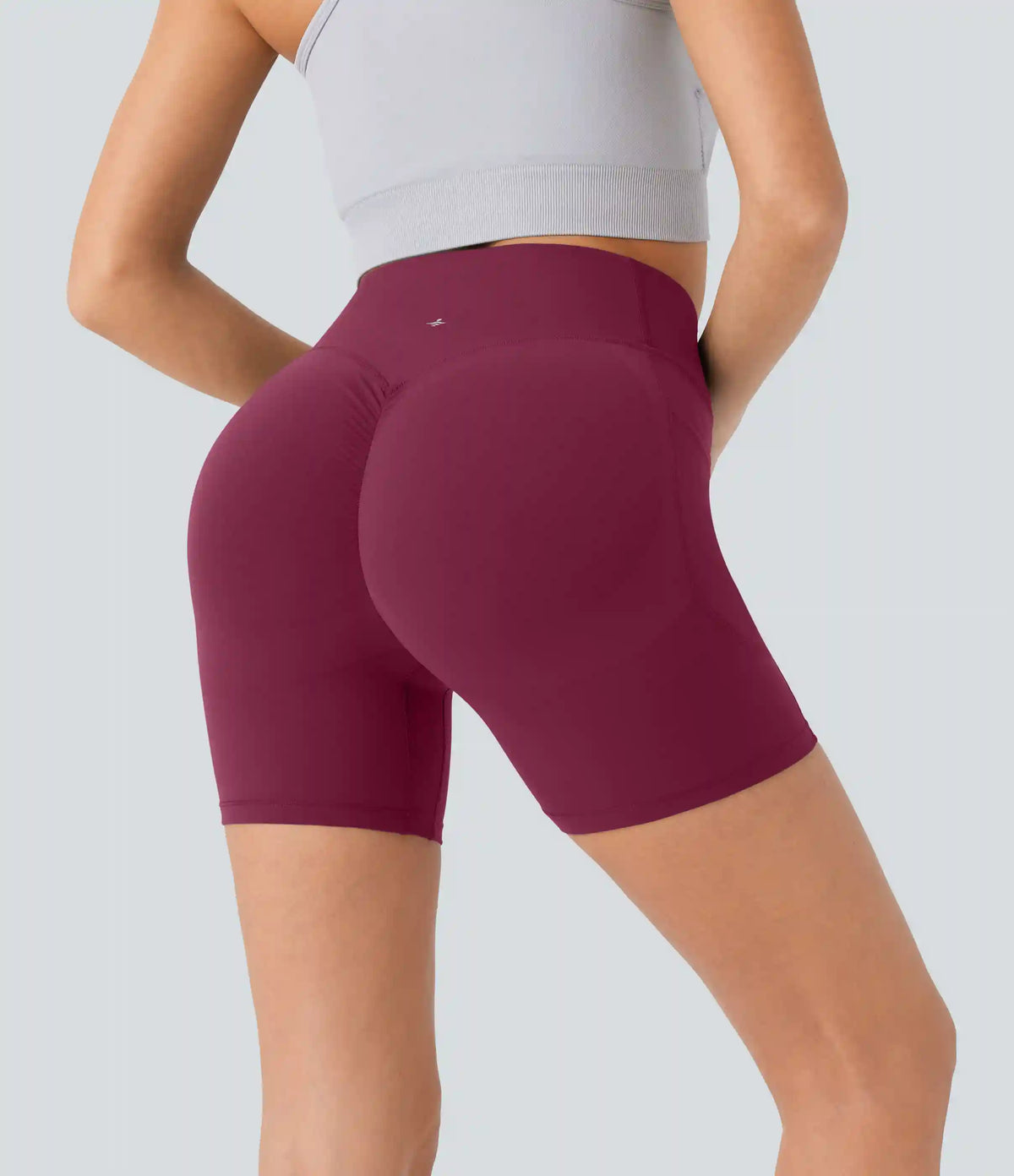 Halara UltraSculpt™ High Waisted Scrunch Butt Lifting Tummy Control Pocket Shaping Workout Biker Shorts 5''