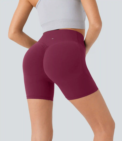Halara UltraSculpt™ High Waisted Scrunch Butt Lifting Tummy Control Pocket Shaping Workout Biker Shorts 5''