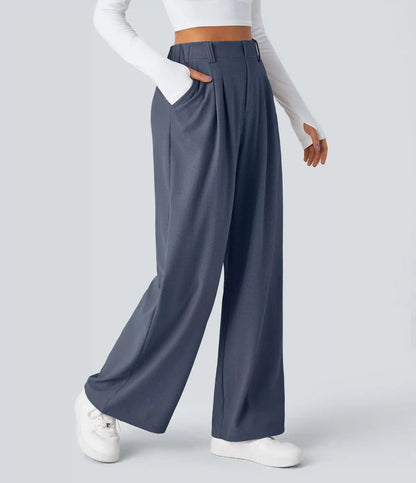 Halara Flex™ High Waisted Pocket Wide Leg Waffle Work Pants