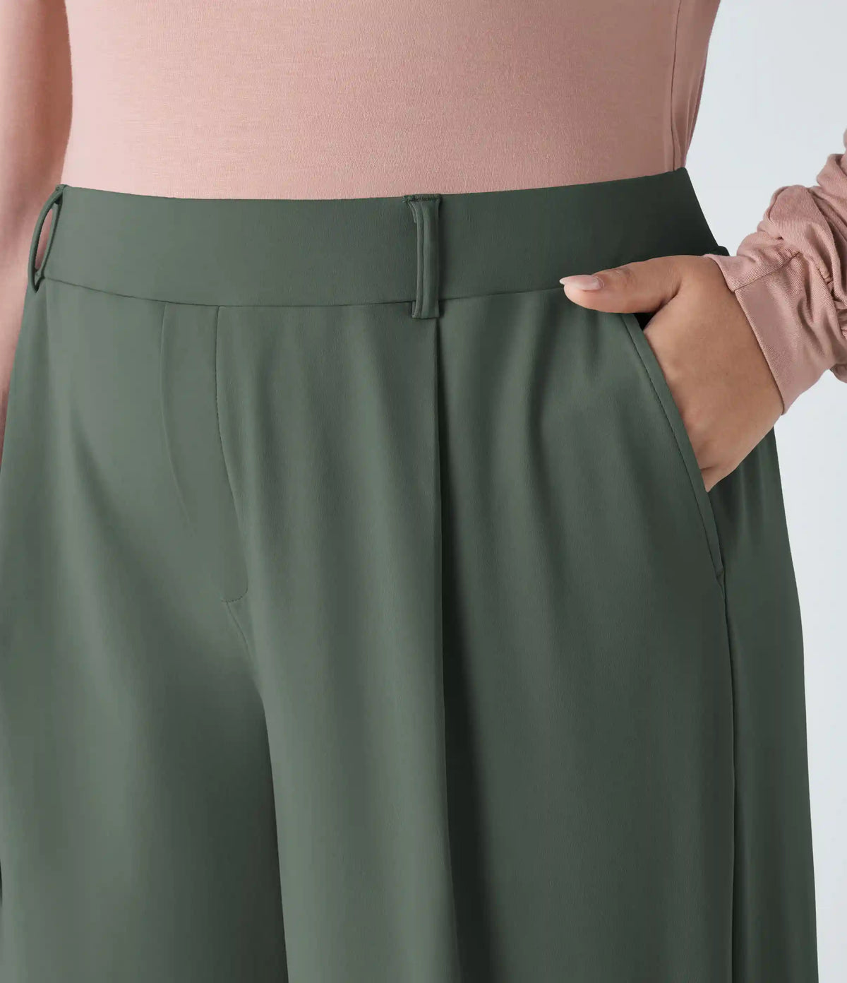 Halara Flex™ DayStretch High Waisted Pocket Straight Leg Work Plus Size Pants