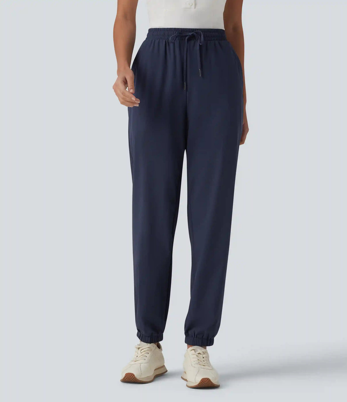 Mid Rise Drawstring Quick Dry InstantCool Golf Joggers with Pockets-UPF40+