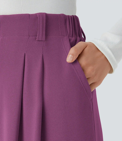 Halara Flex™ High Waisted Pocket Wide Leg Waffle Work Pants