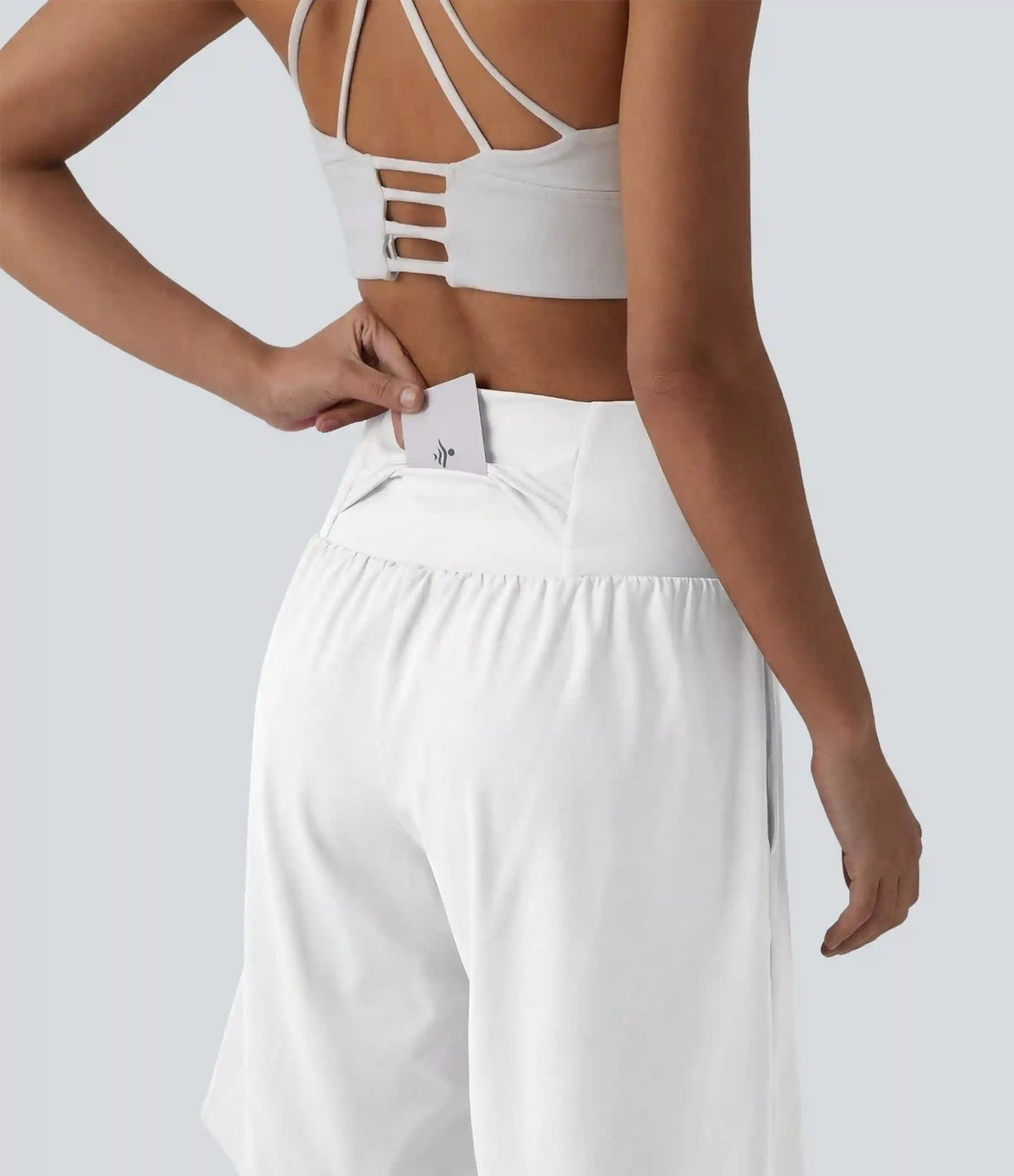 SoftlyZero™ Airy Super High Waisted 2-in-1 InstantCool Yoga Shorts 9" with Pockets