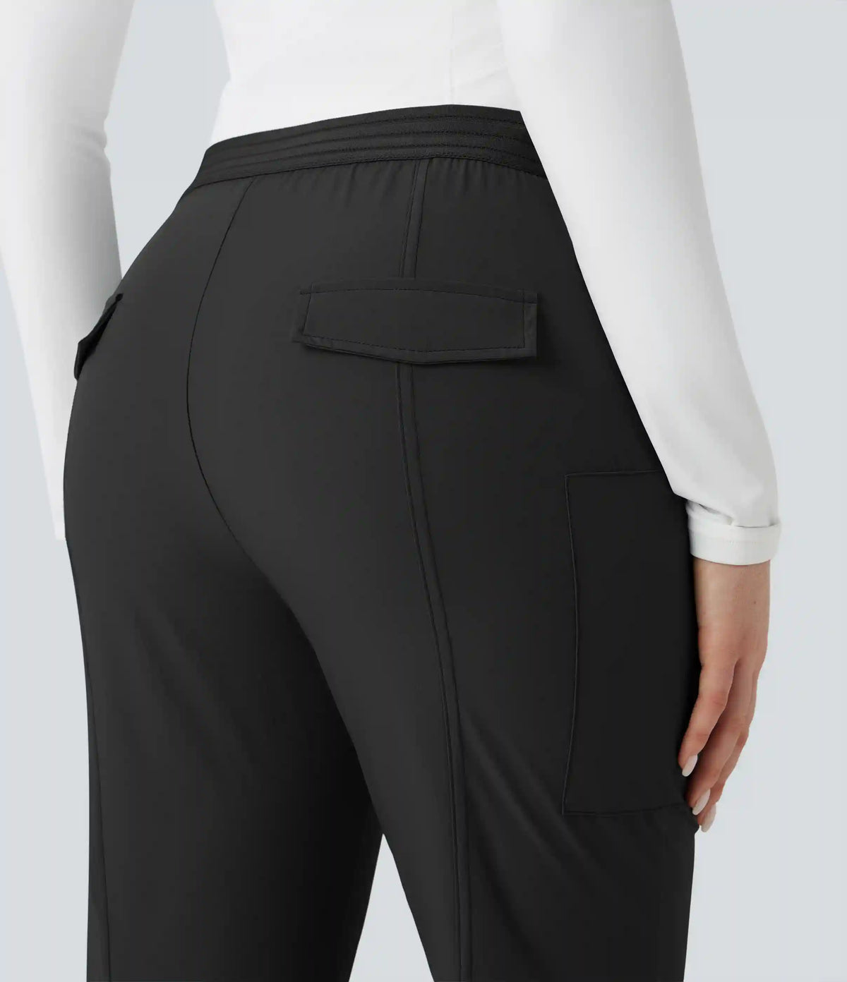 Water Repellent Abrasion-Resistant Low Rise Hiking Bootcut Pants with Pockets