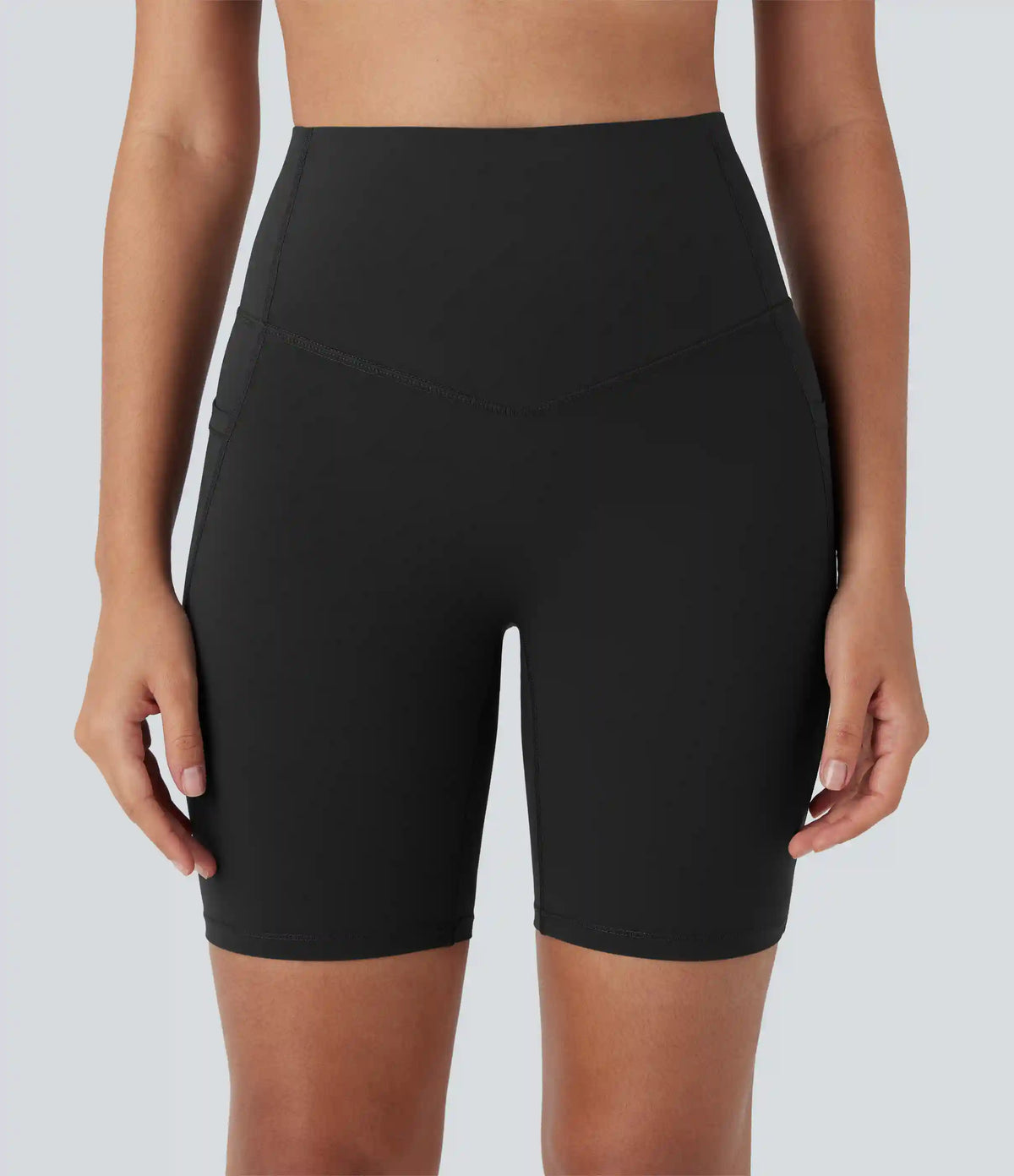 Halara UltraSculpt™ High Waisted Butt Lifting Tummy Control Pocket Shaping Training Biker Shorts 7''
