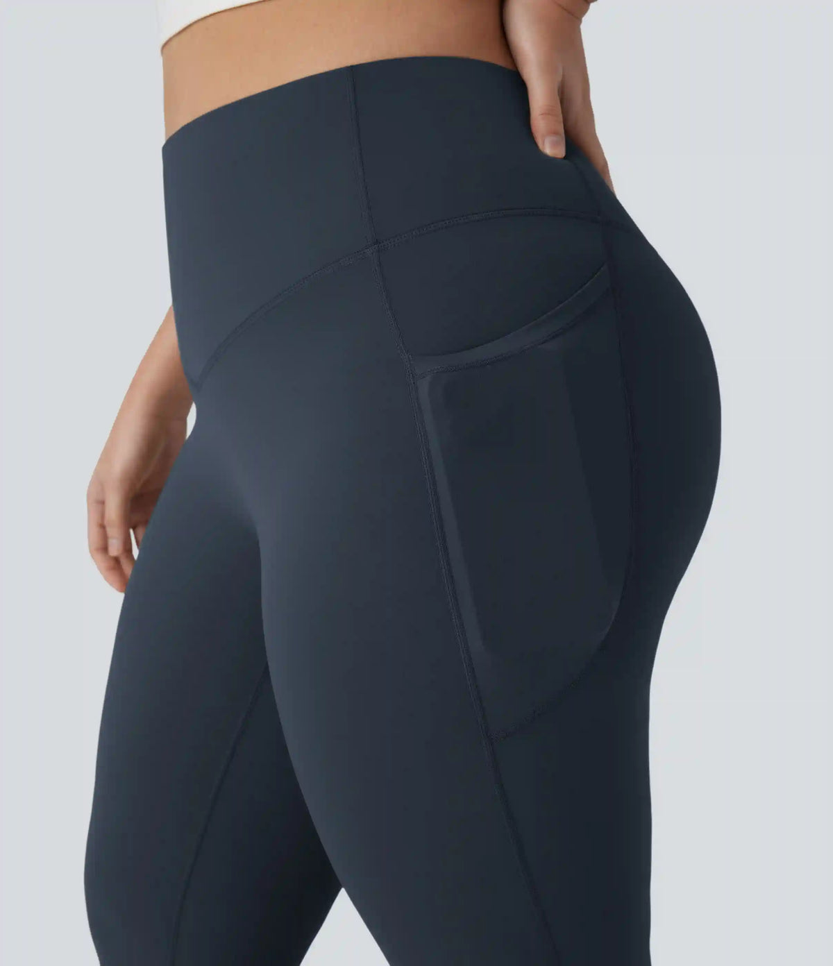 Halara UltraSculpt™ High Waisted Tummy Control Pocket Shaping Yoga Bootcut Plus Size Leggings