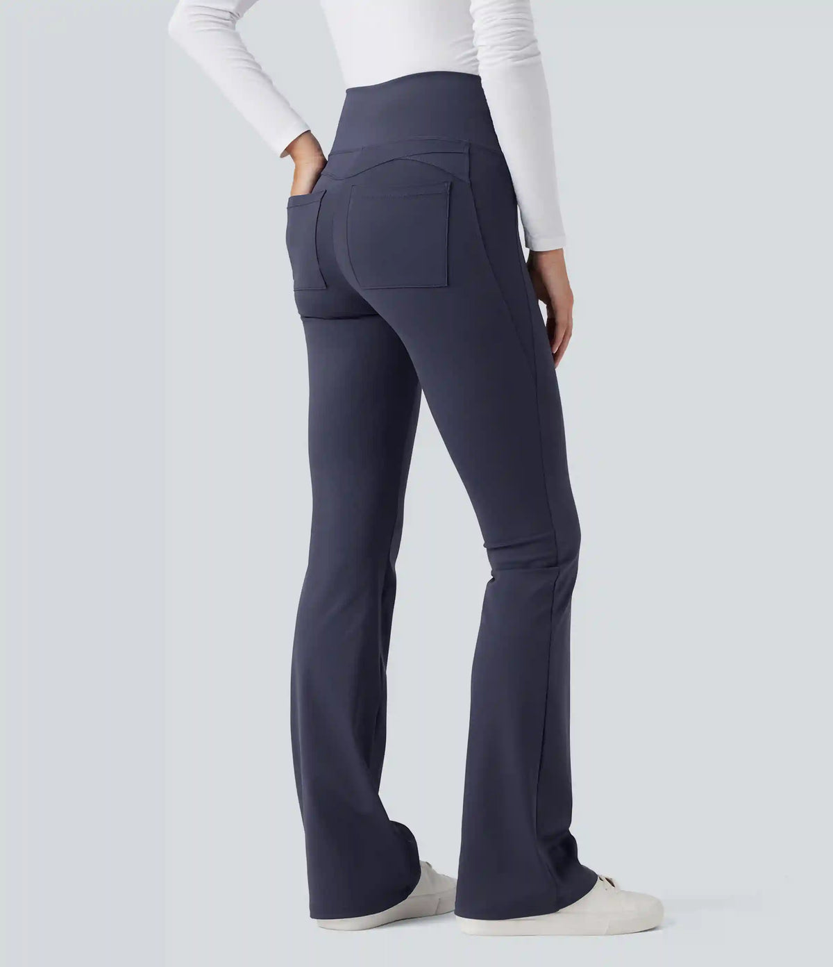 Patitoff™ 2.0 Pet Hair Resistant High Waisted Tummy Control Bootcut Casual Pants with Pockets