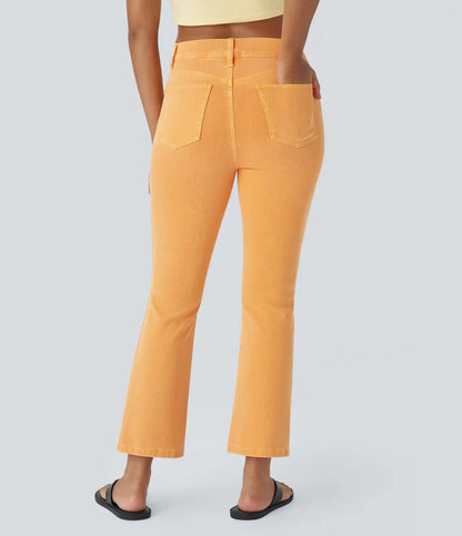 Halara Flex™ High Waisted Pockets Colorful Casual Bootcut Jeans
