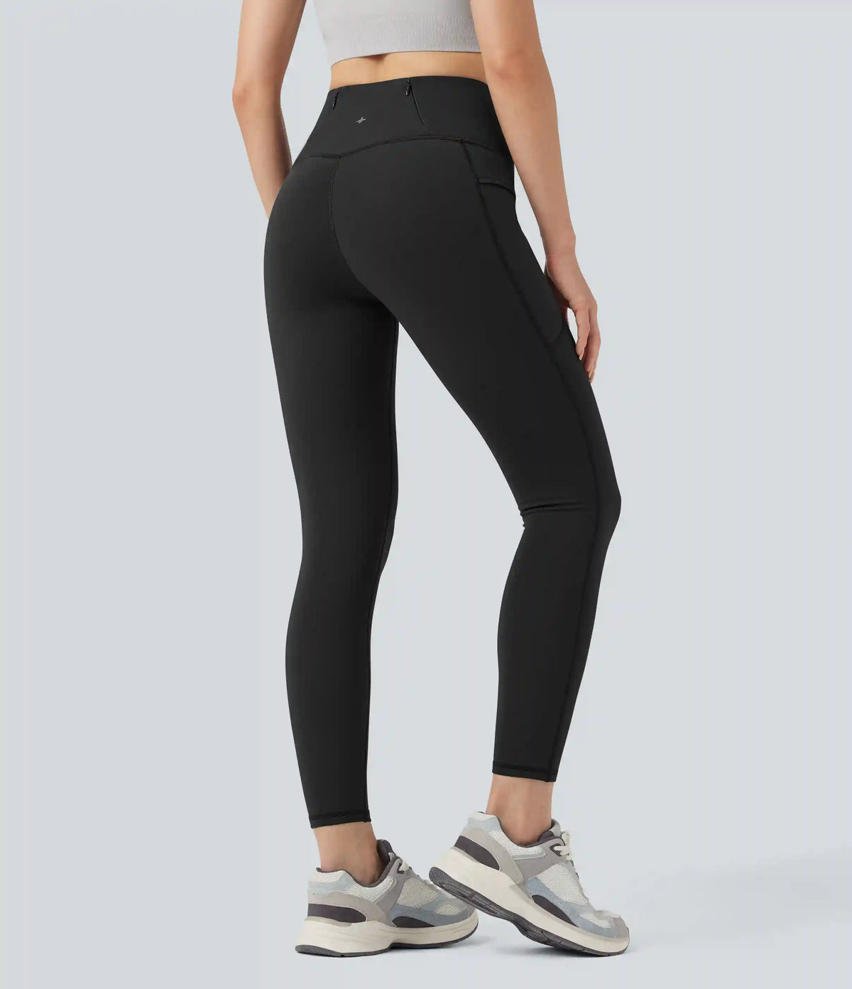 High Waisted Fleece 7/8 Hiking Leggings with Pockets
