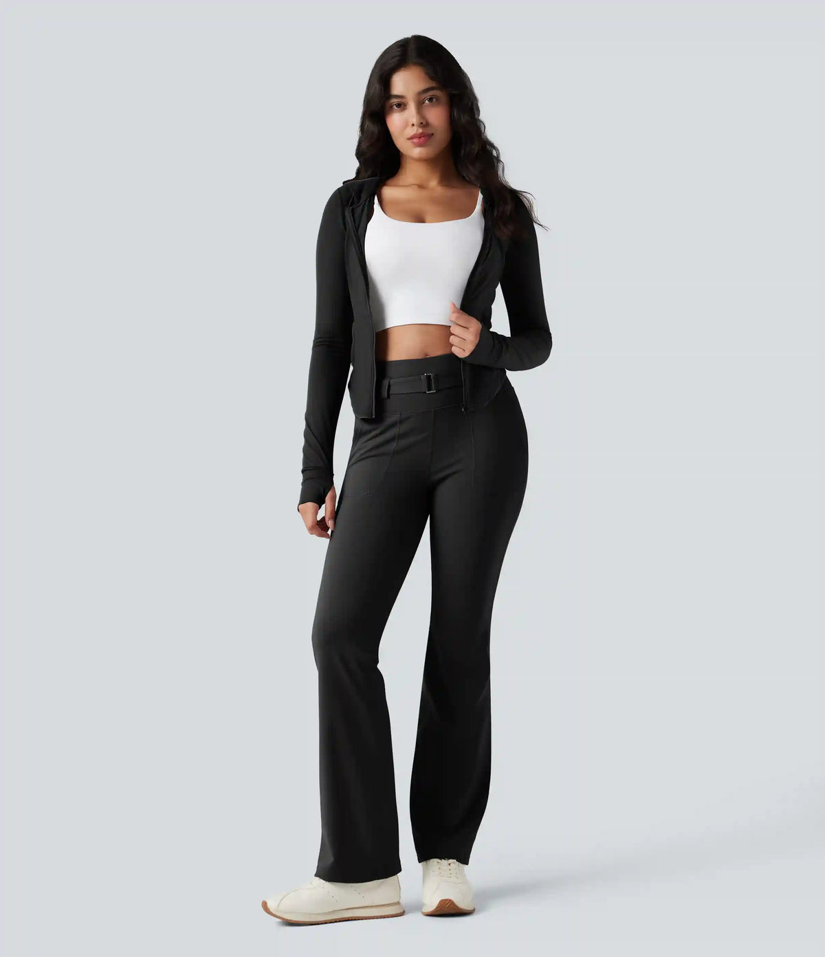 DayStretch High Waisted Tummy Control Bootcut Hiking Leggings with Pockets