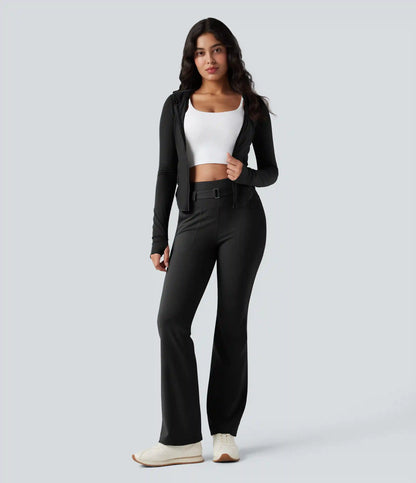 DayStretch High Waisted Tummy Control Bootcut Hiking Leggings with Pockets