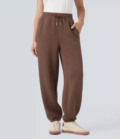 SpacerTek™ Mid Rise Drawstring Casual Joggers with Pockets