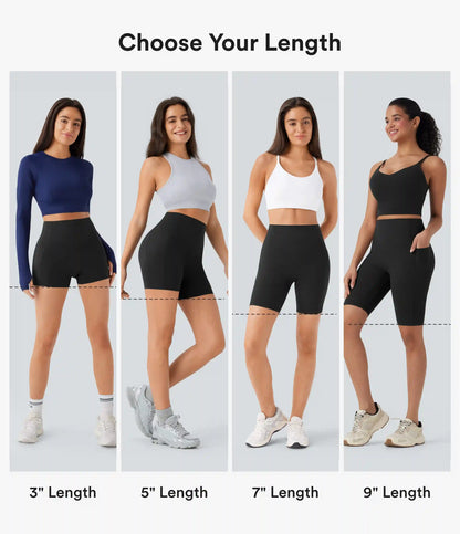 Halara UltraSculpt™ High Waisted Scrunch Butt Lifting Tummy Control Side Pocket Shaping Workout Biker Shorts 9''