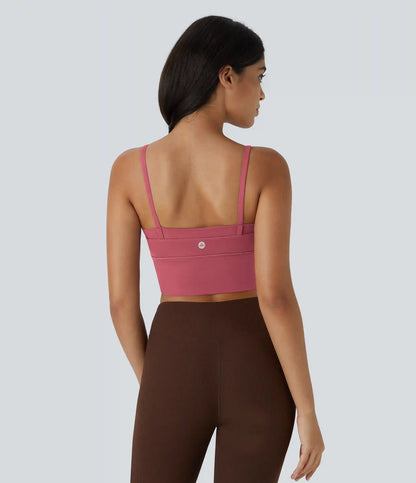 SoftlyZero™ Low Support V Neck Yoga Sports Bra-A-D Cups