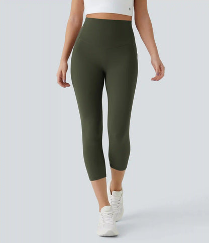 Halara UltraSculpt™ High Waisted Tummy Control Pocket Shaping Training Capri Leggings