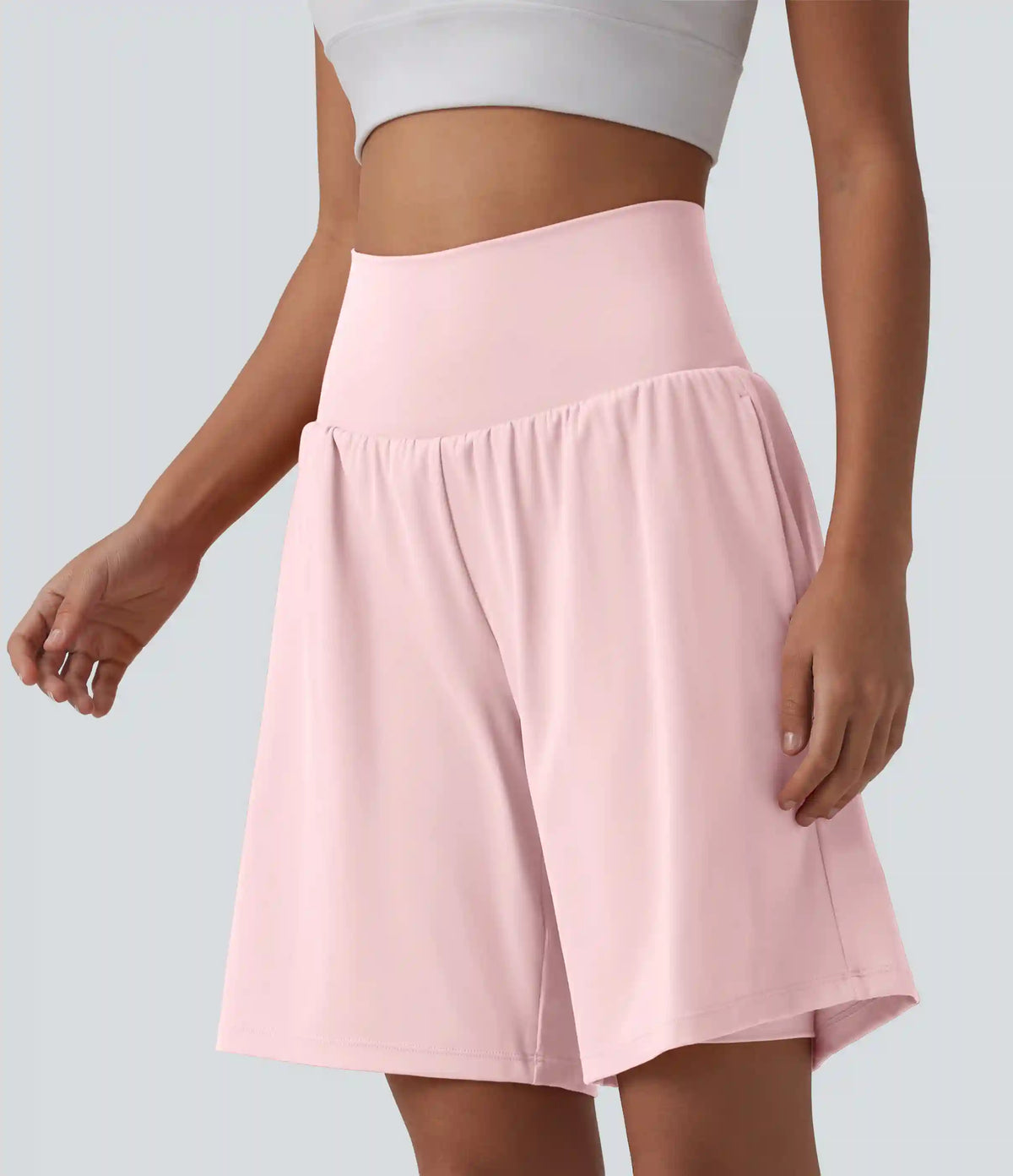 SoftlyZero™ Airy Super High Waisted 2-in-1 InstantCool Yoga Shorts 9" with Pockets