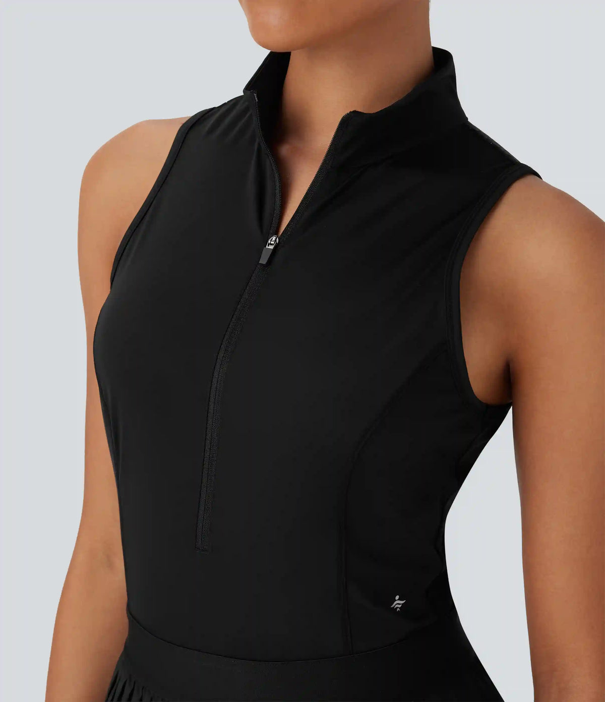 Breezeful™ Sleeveless Cut Out 2-in-1 Pleated Quick Dry Mini Tennis Active Dress with Pockets