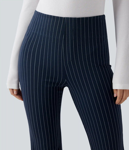Halara Flex™ High Waisted Striped Work Flare Pants with Pockets