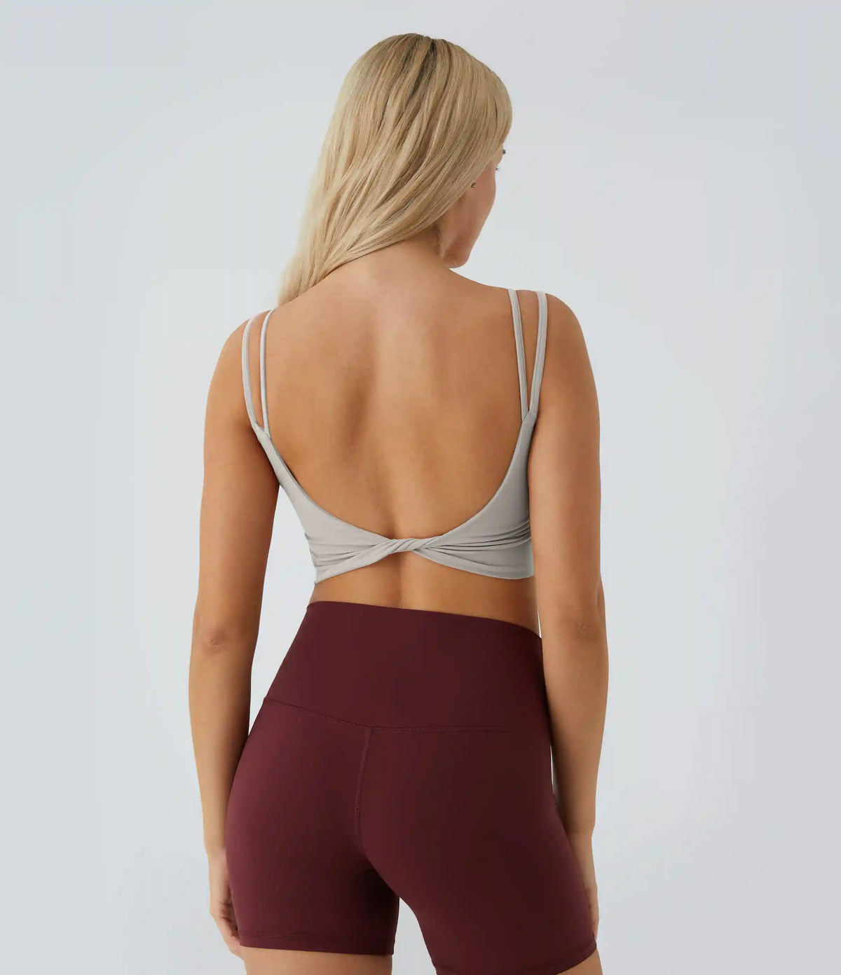 Double Straps Cropped Yoga Tank Top
