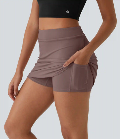 Everyday High Waisted Pocket 2-in-1 Micro Mini Golf Skirt-Clarity