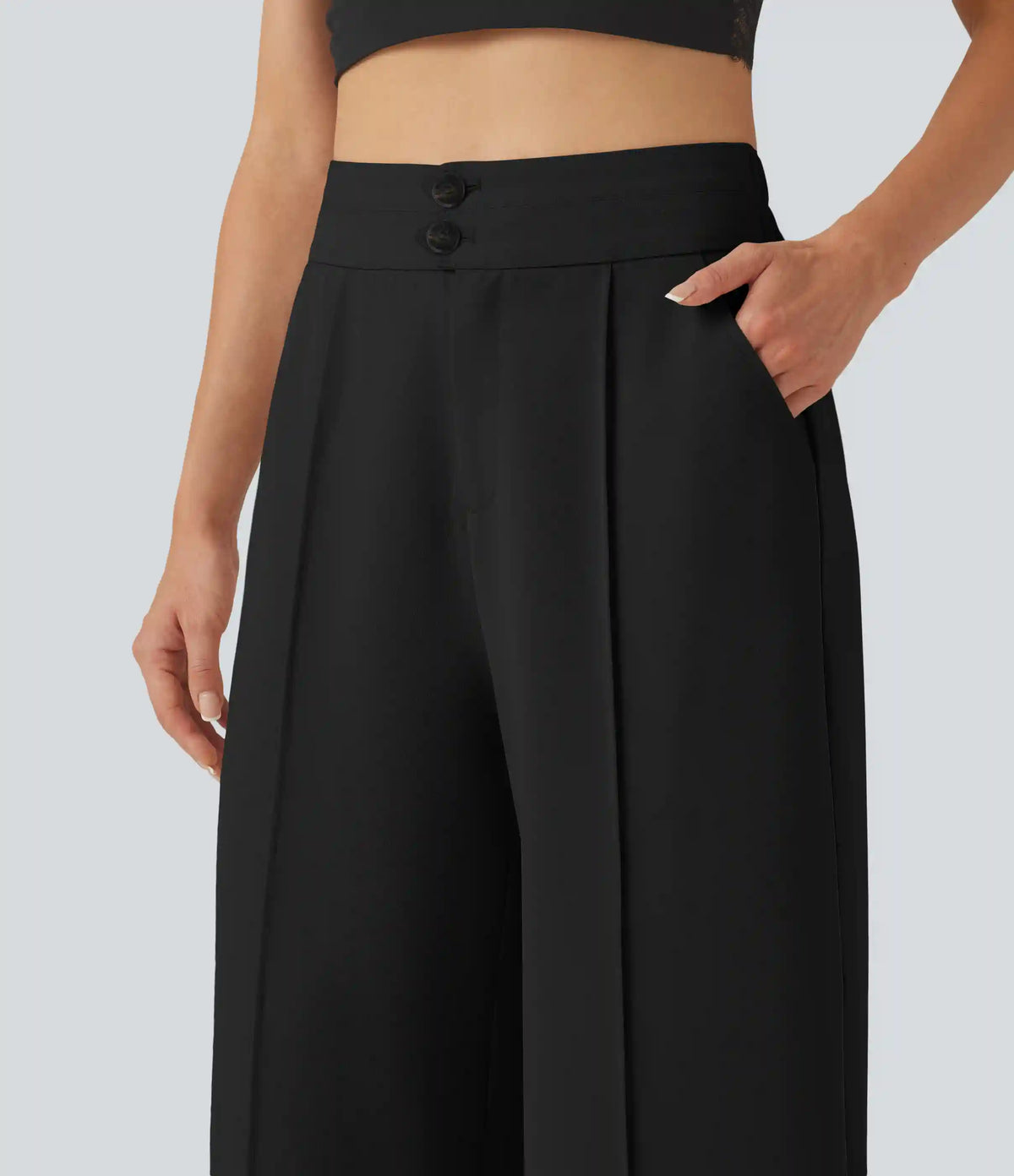 High Waisted Baggy Work Pants with Pockets