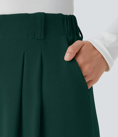 Halara Flex™ High Waisted Pocket Wide Leg Waffle Work Pants