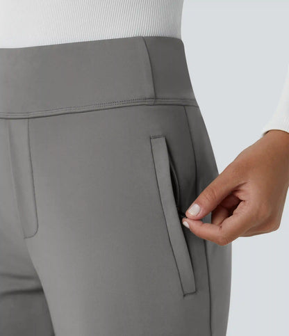 Halara Flex™ DayStretch Mid Rise Side Zipper Pocket Work Flare Pants