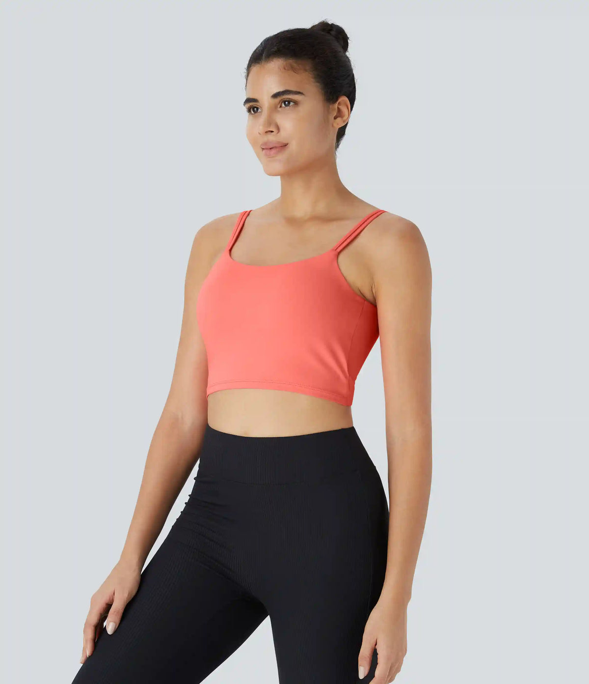 Double Straps Cropped Yoga Tank Top