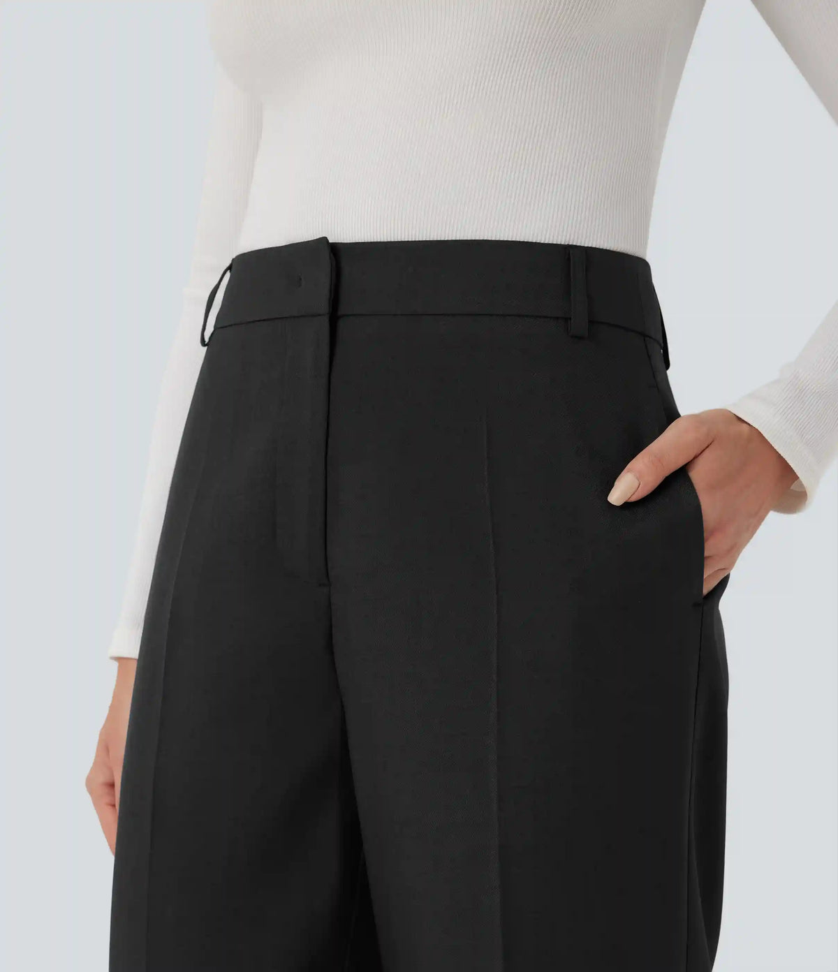 High Waisted Work Bootcut Pants with Pockets