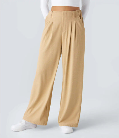 Halara Flex™ High Waisted Pocket Wide Leg Waffle Work Pants