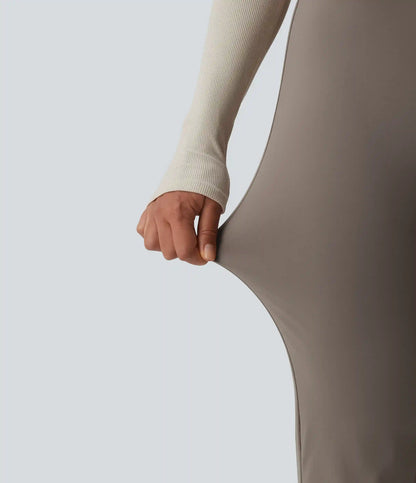 High Waisted Flare Work Pants