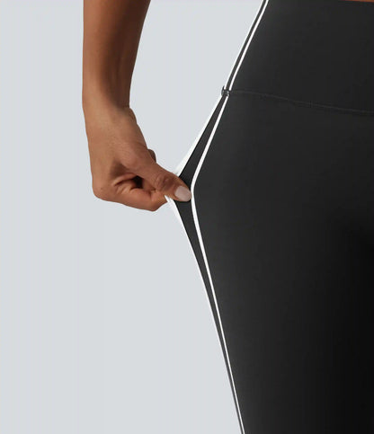 Halara UltraSculpt™ High Waisted Tummy Control Side Stripe Yoga Leggings with Pocket