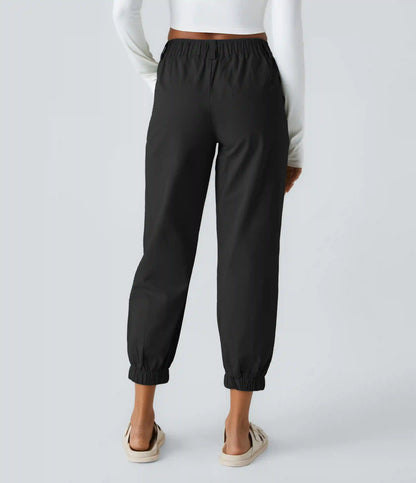 Mid Rise Casual Joggers with Pockets