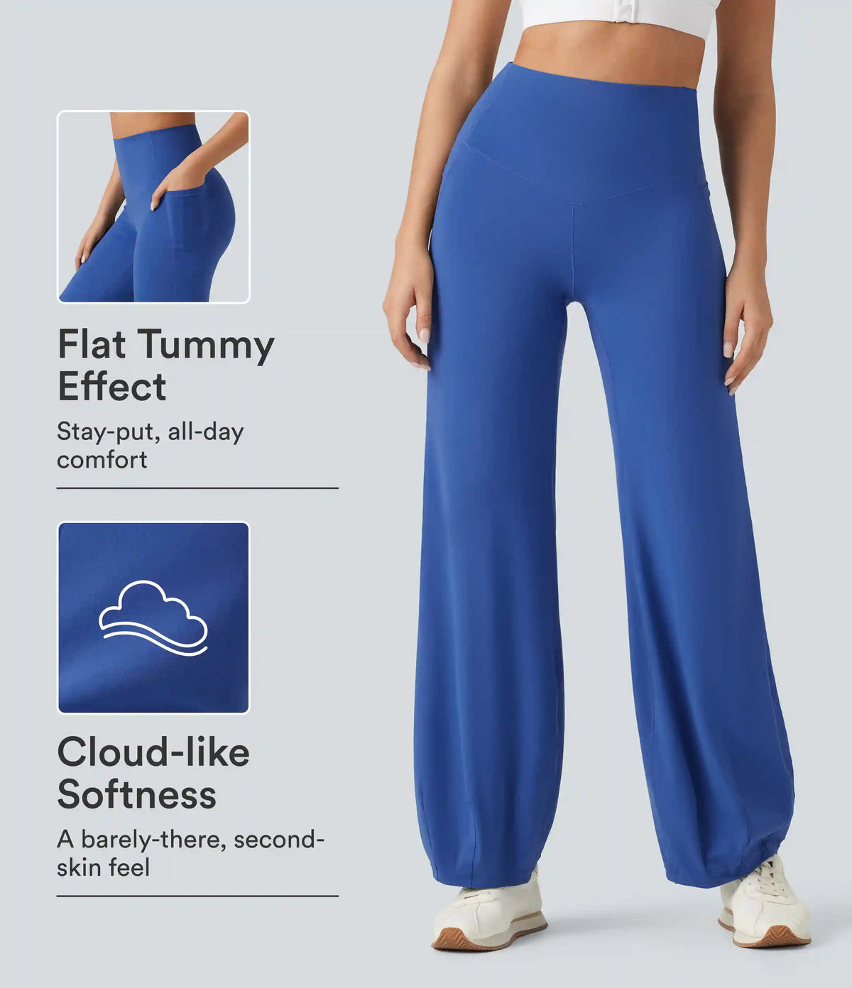 SoftlyZero™ High Waisted Tummy Control Dance Balloon Pants with Pockets