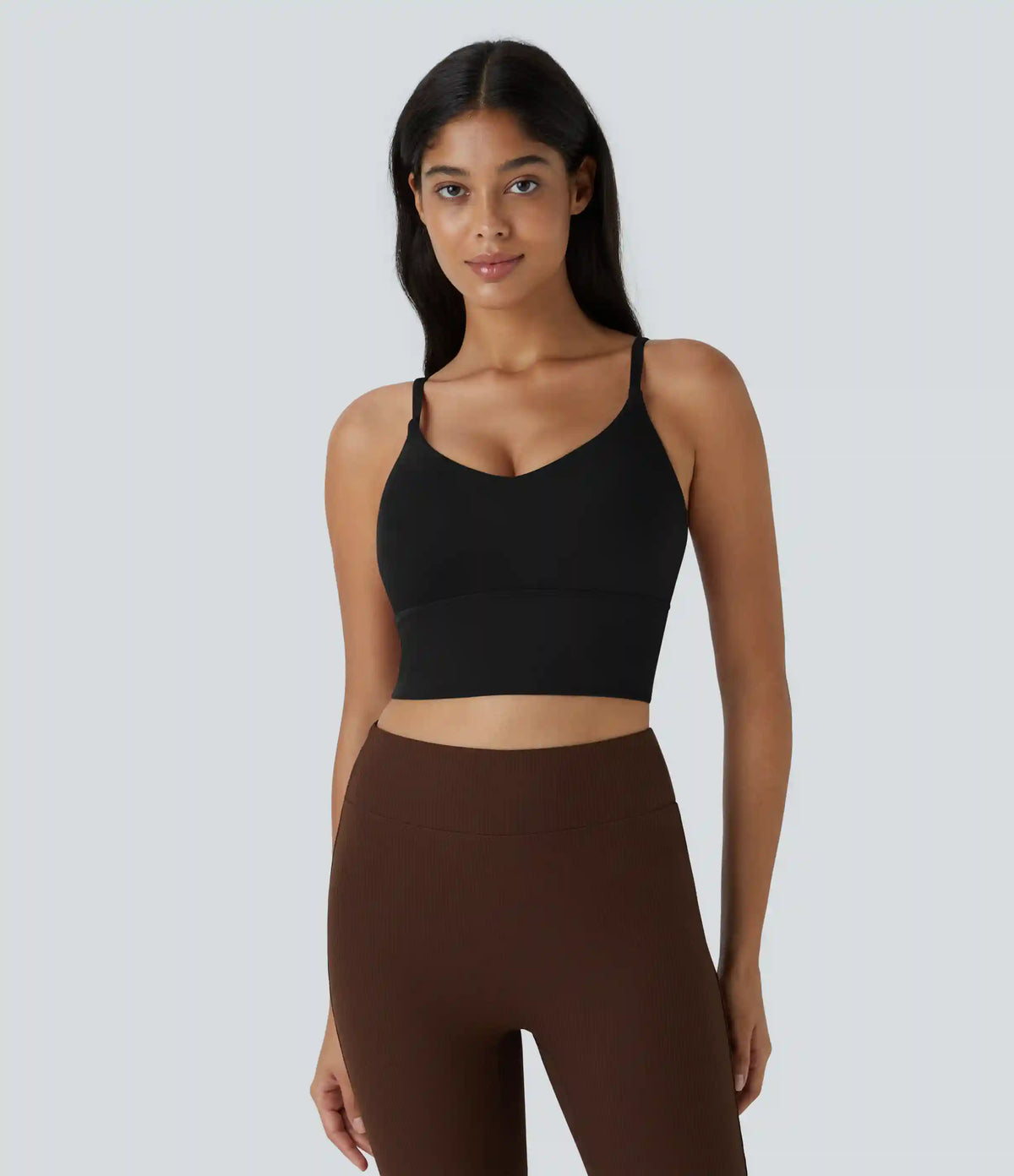 SoftlyZero™ Low Support V Neck Yoga Sports Bra-A-D Cups