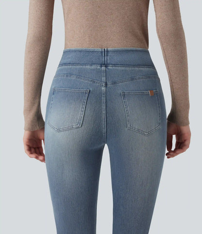 Halara Flex™ High Waisted Pockets Washed Casual Bootcut Jeans