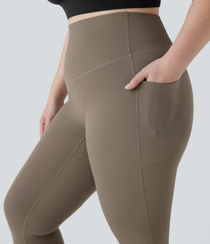 Halara UltraSculpt™ High Waisted Tummy Control Pocket Shaping Yoga Bootcut Plus Size Leggings