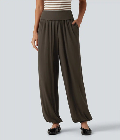 Mid Rise Casual Joggers with Pockets