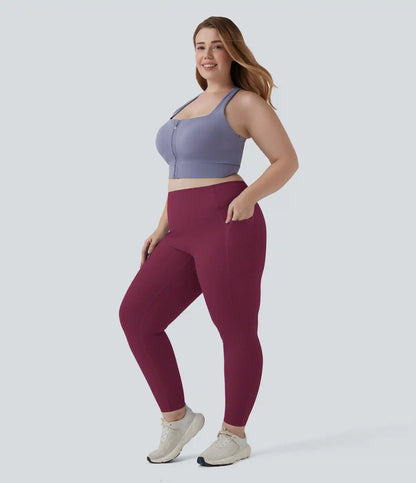Halara UltraSculpt™ High Waisted Scrunch Butt Lifting Tummy Control Pocket Shaping Training Plus Size Leggings