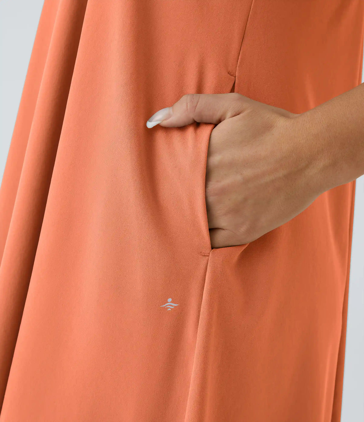 Breezeful™ RacerPocket High Low Flowy Midi Quick Dry Casual Dress