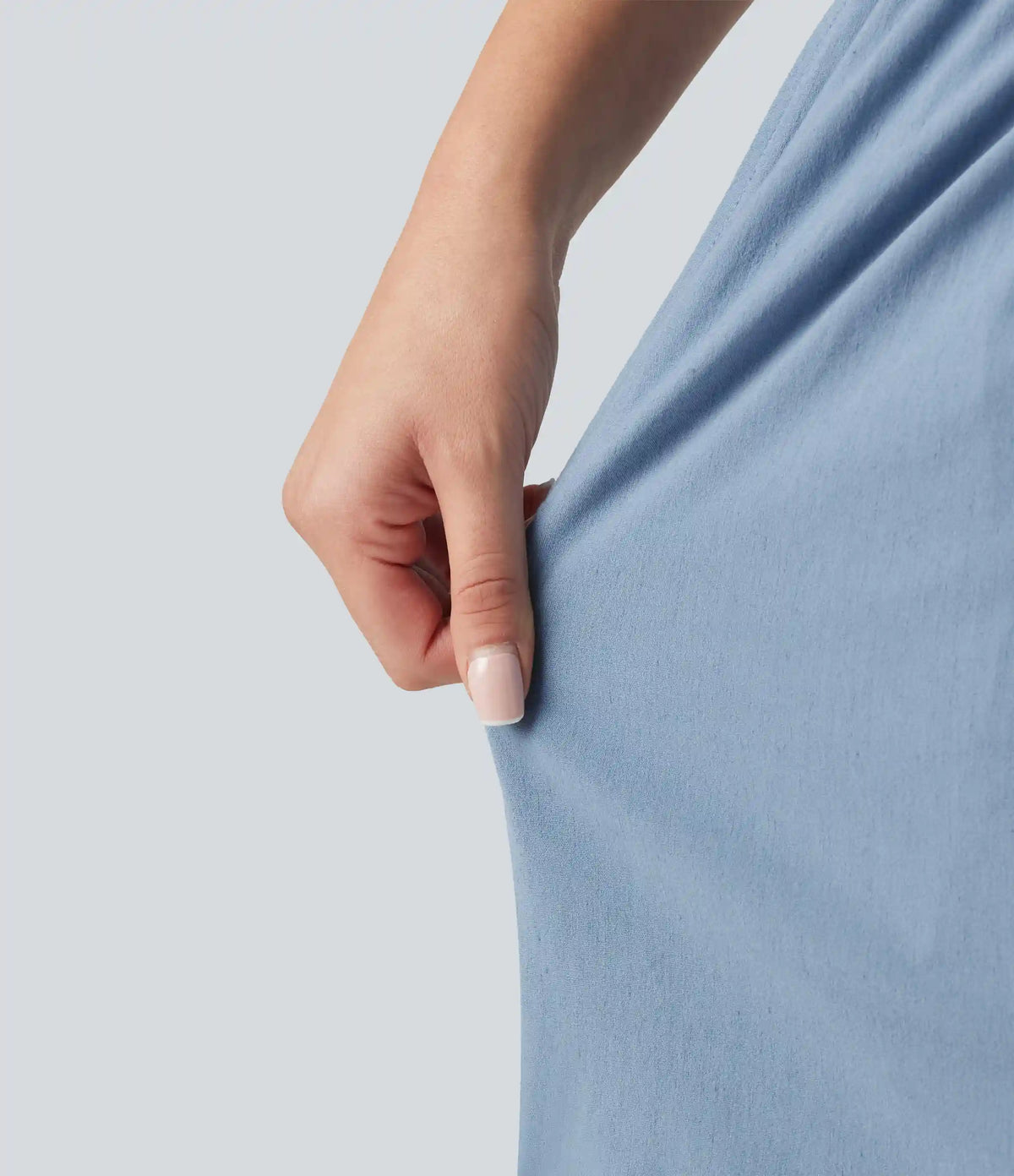 High Waisted Casual Stretch Linen Shorts 5'' with Pockets