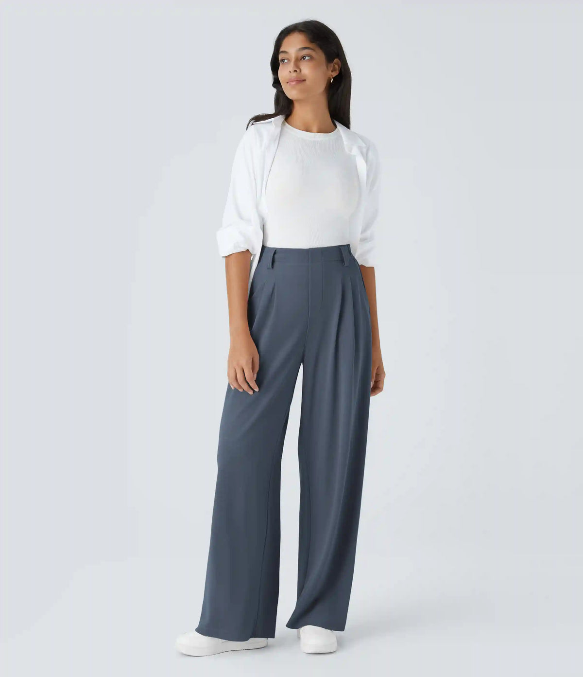 Halara Flex™ High Waisted Pocket Wide Leg Waffle Work Pants