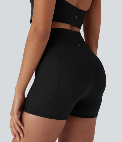 Halara UltraSculpt™ High Waisted Butt Lifting Tummy Control Pocket Shaping Training Biker Shorts 3''