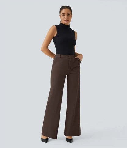 Halara Flex™ Mid Rise Pocket Straight Leg Work Pants