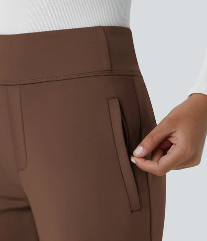 Halara Flex™ DayStretch Mid Rise Side Zipper Pocket Work Flare Pants