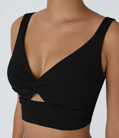 SoftlyZero™ Airy Low Support Cut Out InstantCool Low Support Yoga Sports Bra A-D Cups